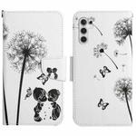 For Samsung Galaxy S25 5G Colored Drawing Pattern Leather Phone Case(Dandelion)