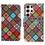 For Samsung Galaxy S25 Ultra 5G Colored Drawing Pattern Leather Phone Case(Ethnic Style)