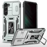 For Samsung Galaxy S25+ 5G Armor PC Hybrid TPU Camera Shield Phone Case(Grey)