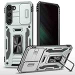 For Samsung Galaxy S25 5G Armor PC Hybrid TPU Camera Shield Phone Case(Grey)