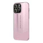 For iPhone 12 Pro Max Vegetarian Leather Series Skin Feel Full Coverage Phone Case(Pink)