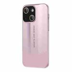 For iPhone 13 Vegetarian Leather Series Skin Feel Full Coverage Phone Case(Pink)