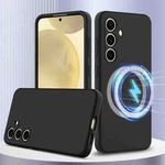 For Samsung Galaxy S24+ 5G Shockproof Silicone Magsafe Phone Case(Black)