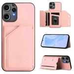 For Nothing CMF Phone 2 Pro Skin Feel Four Card Slots Phone Case with Wrist Strap(Pink)