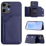 For Nothing CMF Phone 2 Pro Skin Feel Four Card Slots Phone Case with Wrist Strap(Blue)