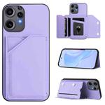 For Nothing CMF Phone 2 Pro Skin Feel Four Card Slots Phone Case with Wrist Strap(Purple)
