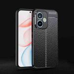 For Honor 400 Global 156.5mm Litchi Texture TPU Shockproof Phone Case(Black)