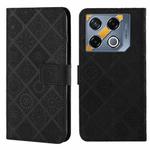 For Infinix GT 20 Pro Ethnic Style Embossed Pattern Leather Phone Case(Black)