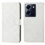 For Infinix Note 30 Ethnic Style Embossed Pattern Leather Phone Case(White)