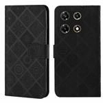 For Infinix Note 30 Pro 4G Ethnic Style Embossed Pattern Leather Phone Case(Black)