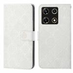 For Infinix Note 30 Pro 4G Ethnic Style Embossed Pattern Leather Phone Case(White)