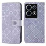 For Infinix Note 30 VIP Ethnic Style Embossed Pattern Leather Phone Case(Purple)