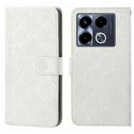 For Infinix Note 40 5G Ethnic Style Embossed Pattern Leather Phone Case(White)