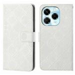 For Infinix Note 40X 5G Ethnic Style Embossed Pattern Leather Phone Case(White)