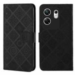 For Infinix Zero 30 4G Ethnic Style Embossed Pattern Leather Phone Case(Black)