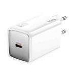 hoco N48 Glorious PD65W Type-C / USB-C Single Port Fast Charger, Plug Type:EU Plug(White)