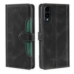 For Fujitsu Arrows We2 Skin Feel Magnetic Buckle Leather Phone Case(Black)