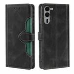 For Fujitsu Arrows We2 Plus Skin Feel Magnetic Buckle Leather Phone Case(Black)