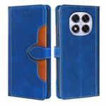 For Redmi Note 14 Pro 5G Skin Feel Magnetic Buckle Leather Phone Case(Blue)