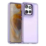 For Motorola Edge 50 Neo 5G Candy PC Hybrid TPU Shockproof Phone Case(Purple)