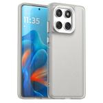For Motorola Edge 60 Fusion Candy PC Hybrid TPU Shockproof Phone Case(White)