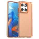For Motorola Edge 60 Fusion Candy PC Hybrid TPU Shockproof Phone Case(Orange)