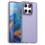 For Motorola Edge 60 Fusion Candy PC Hybrid TPU Shockproof Phone Case(Purple)