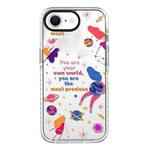 For iPhone 7 / 8 / SE 2020 2022 Simple Illustration Pattern Full Coverage Phone Case(Love Yourself A)