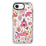 For iPhone 7 / 8 / SE 2020 2022 Simple Illustration Pattern Full Coverage Phone Case(Girl Stickers A)