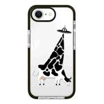 For iPhone 7 / 8 / SE 2020 2022 Simple Illustration Pattern Full Coverage Phone Case(Funny Cow A)