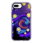 For iPhone 7 Plus / 8 Plus Simple Illustration Pattern Full Coverage Phone Case(Starry Sky B)