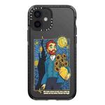 For iPhone 11 Simple Illustration Pattern Full Coverage Phone Case(Starry Sky A)