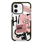 For iPhone 11 Simple Illustration Pattern Full Coverage Phone Case(Happy Every Day A)