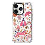 For iPhone 11 Pro Simple Illustration Pattern Full Coverage Phone Case(Girl Stickers A)