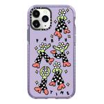 For iPhone 11 Pro Max Simple Illustration Pattern Full Coverage Phone Case(Happy Party C)