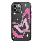 For iPhone 11 Pro Max Simple Illustration Pattern Full Coverage Phone Case(Butterfly)