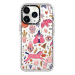 For iPhone 11 Pro Max Simple Illustration Pattern Full Coverage Phone Case(Girl Stickers A)