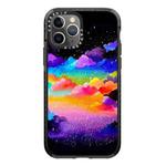 For iPhone 11 Pro Max Simple Illustration Pattern Full Coverage Phone Case(Colorful Clouds C)