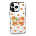 For iPhone 11 Pro Max Simple Illustration Pattern Full Coverage Phone Case(Twin Stars A)