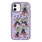 For iPhone 12 Simple Illustration Pattern Full Coverage Phone Case(Happy Party C)