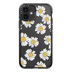 For iPhone 12 Simple Illustration Pattern Full Coverage Phone Case(Daisy)