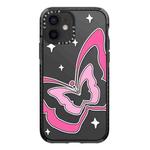 For iPhone 12 mini Simple Illustration Pattern Full Coverage Phone Case(Butterfly)