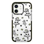 For iPhone 12 mini Simple Illustration Pattern Full Coverage Phone Case(Funny Cow B)