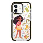 For iPhone 12 mini Simple Illustration Pattern Full Coverage Phone Case(Girls Wardrobe B)