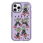 For iPhone 12 Pro Simple Illustration Pattern Full Coverage Phone Case(Happy Party C)