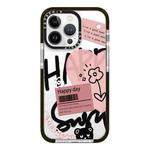 For iPhone 12 Pro Simple Illustration Pattern Full Coverage Phone Case(Happy Every Day A)