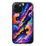 For iPhone 12 Pro Max Simple Illustration Pattern Full Coverage Phone Case(Colorful Clouds B)