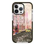 For iPhone 12 Pro Max Simple Illustration Pattern Full Coverage Phone Case(Spring Scene B)