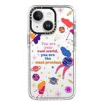 For iPhone 13 Simple Illustration Pattern Full Coverage Phone Case(Love Yourself A)