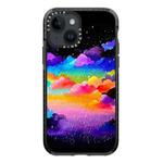 For iPhone 13 Simple Illustration Pattern Full Coverage Phone Case(Colorful Clouds C)